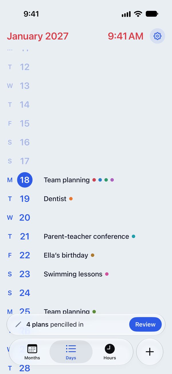 Every day of the year in one list